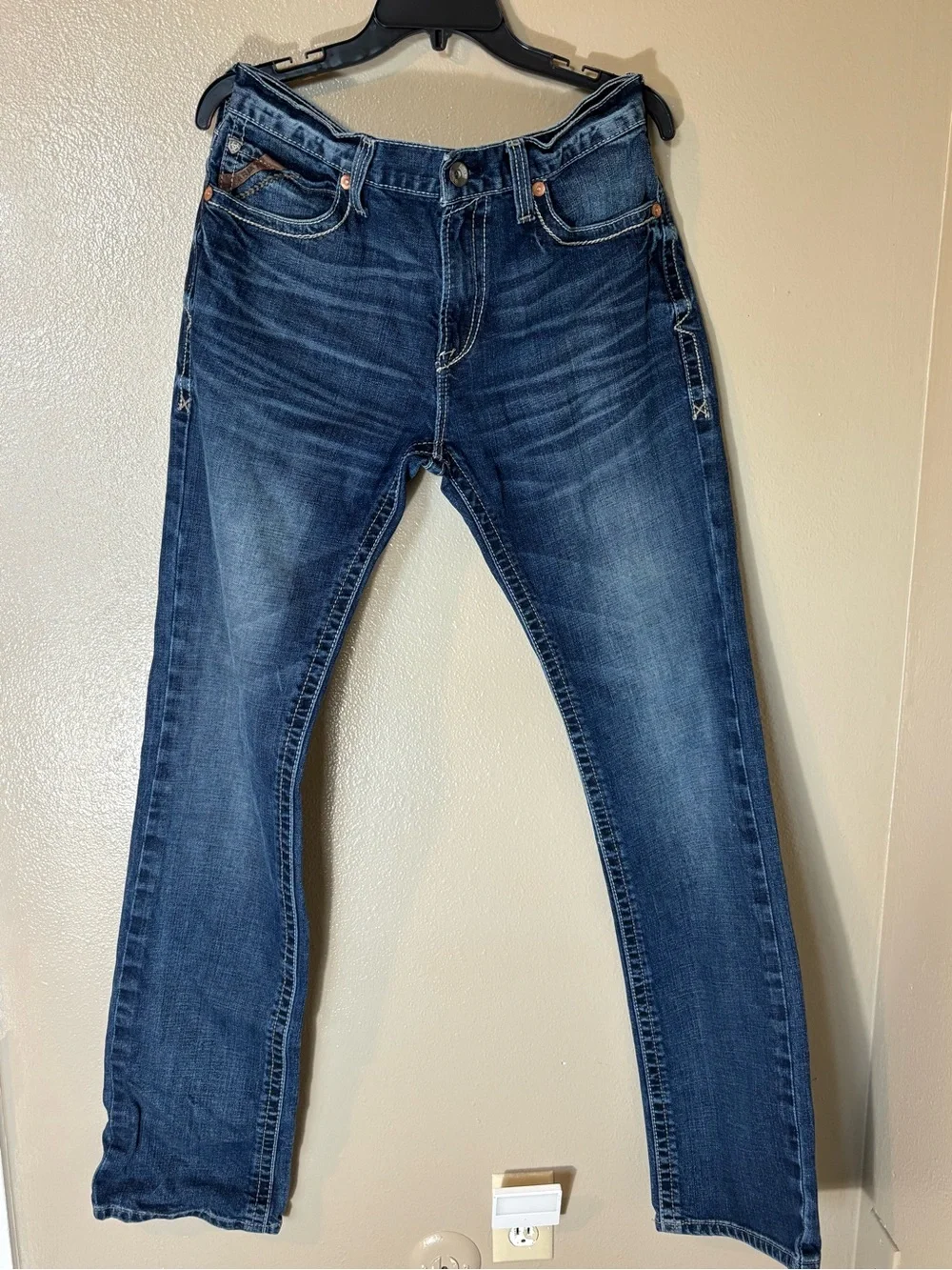 Ariat Men’s Indigo Washed Slim Straight Jeans